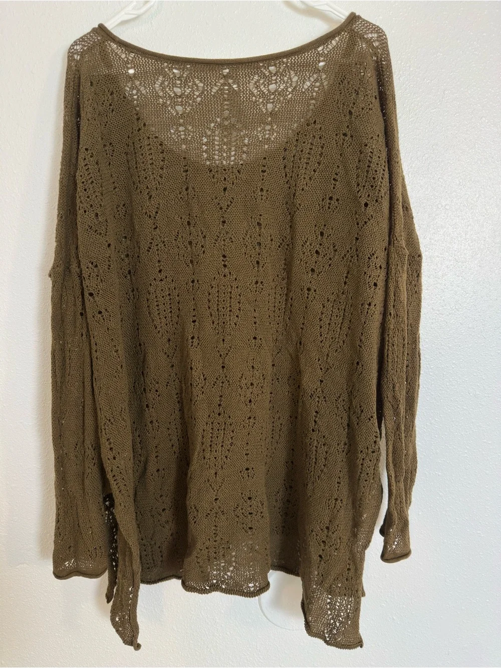 Free people New Romantics knit long line tunic sweater